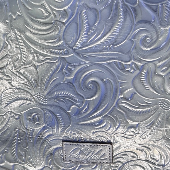 Patricia Nash Valerie Pochette Pieghevole In Pelle Con Stampa Floreale Acquerello, 26x14x7,6 Cm